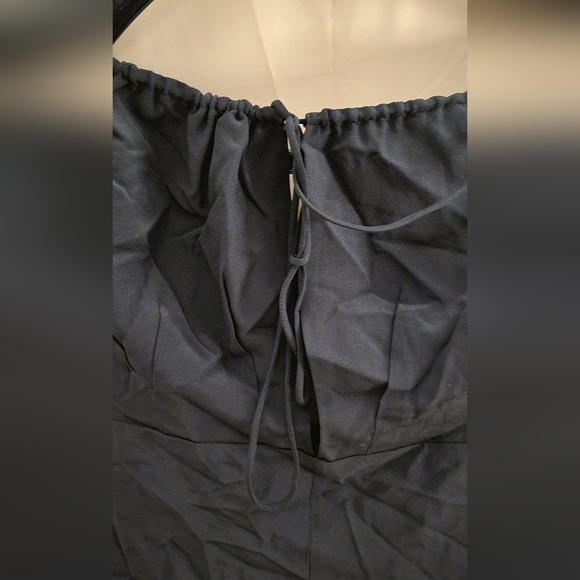 TOTEME-Black Gathered Tank Top - Picture 7 of 7